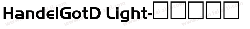 HandelGotD Light字体转换
